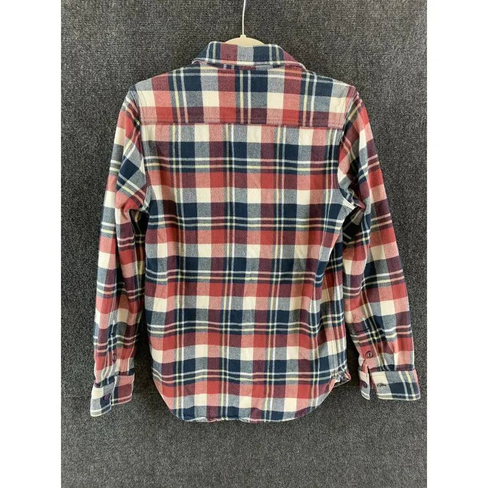 True Religion Men’s Shirt Button Front Flannel Multicolored Plaid Size XS